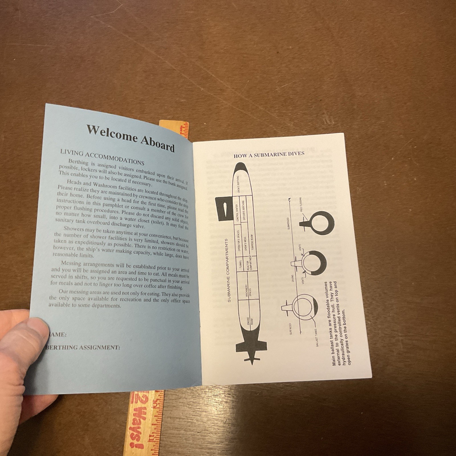 USS TREPANG SSN 674 UNDERWAY SUPPLEMENT VISITORS Handout Pamphlet Vintage