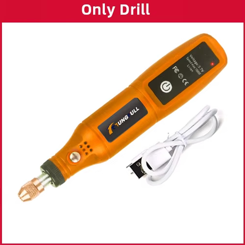 Mini Wireless Drill Rechargeable Polishing Machine DIY Mini Rotary Tool USB Engr