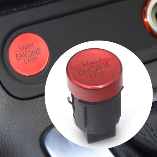 VWIS013R Engine Start Stop Button Switch Red 5N0959839 Compatible with VW
