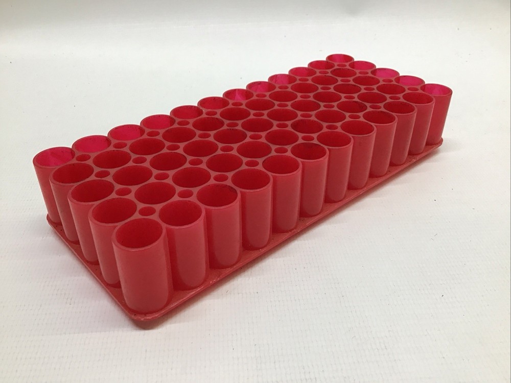 Vintage Herter’s Reloading (60) Round Shell Holder Tray Red