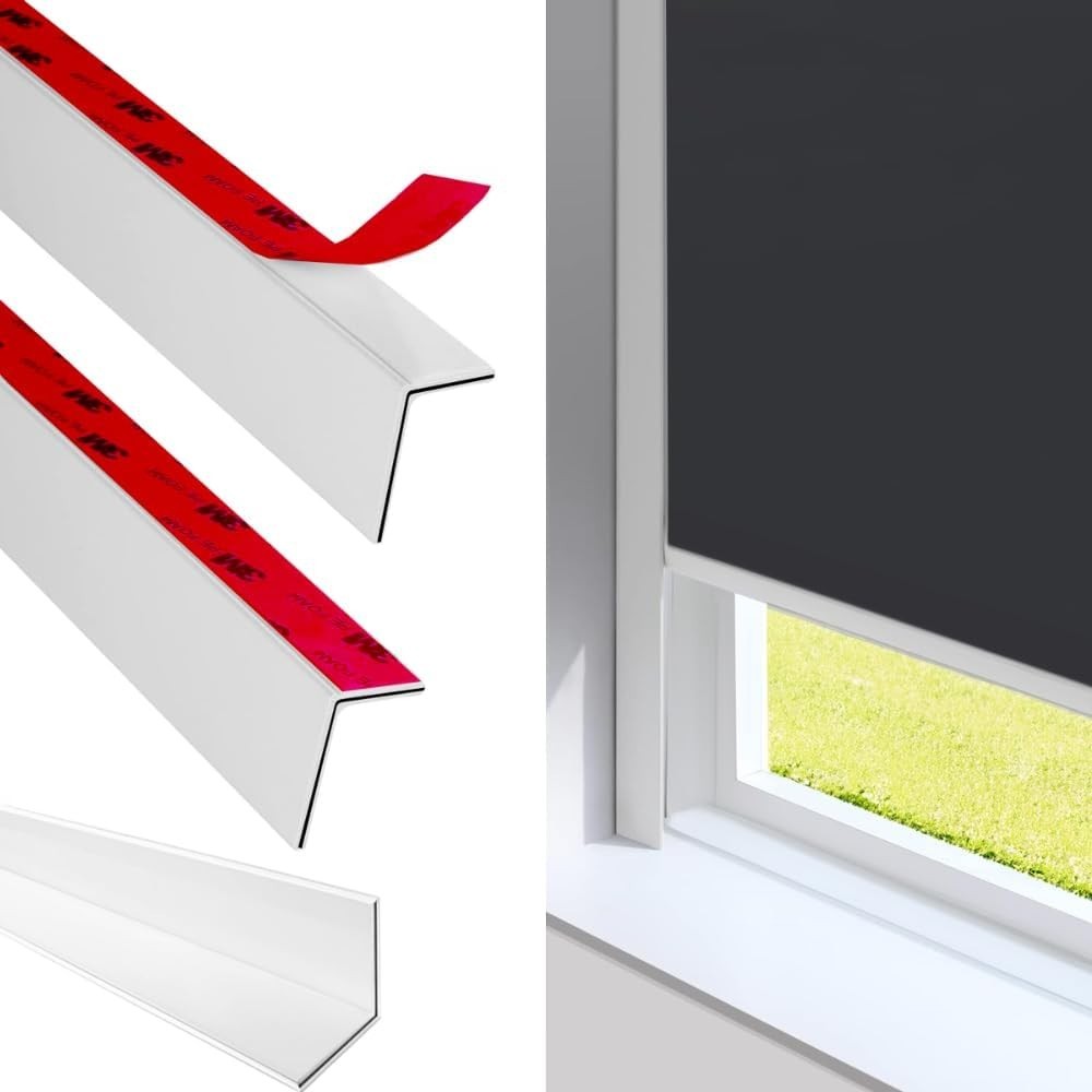 100% Flexible Blackout Light Blocking Strips for Blinds & Shades 2PCS (60" 2PCS)