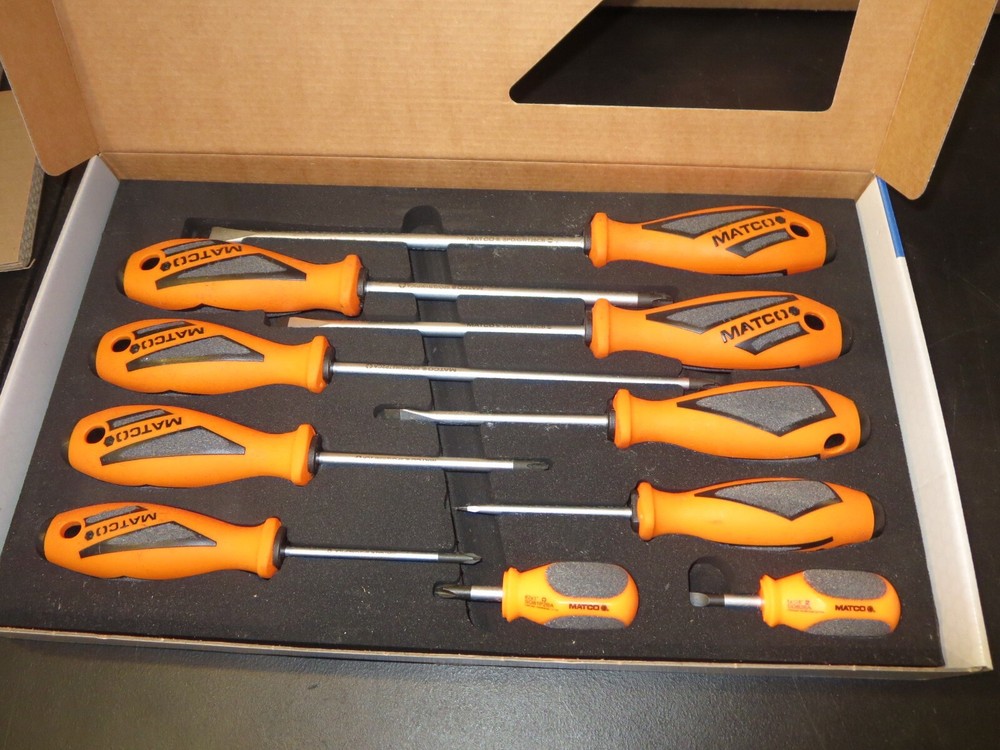 Matco SSPCO10C 10pc. Screwdriver Set, Orange New