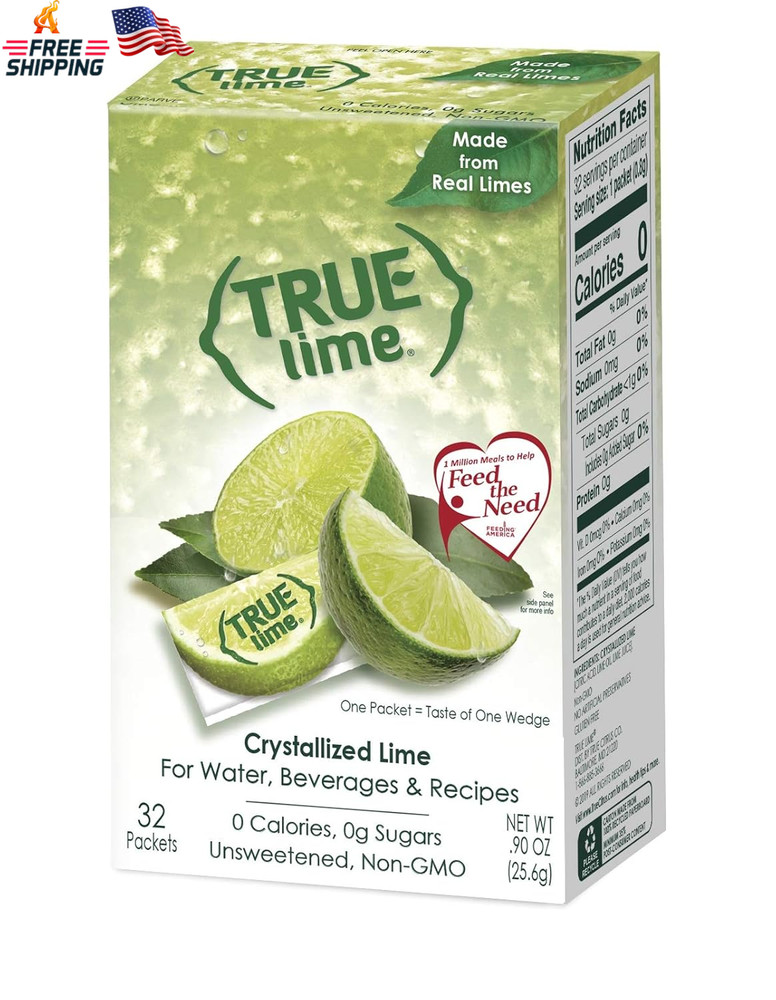 True Lemon, Lime, Orange & Grapefruit 32Ct Boxes Sampler Pack (4 Packs)