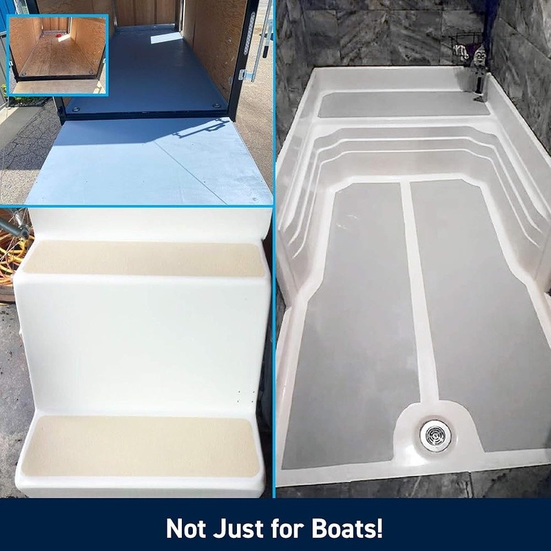 Non-Skid Deck Paint Polyurethane High Traction Surface Marine Floors Docks Steps