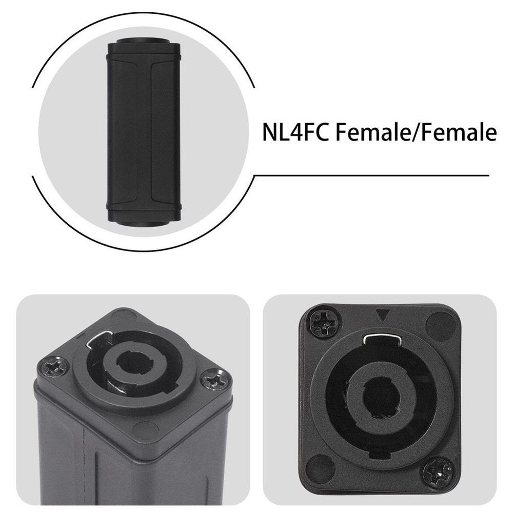4PIN NL4FC Speakon Coupler Adapter Extender Audio Speaker Panel Mount7332