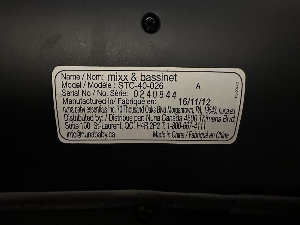 Nuna Mixx Stroller Frame Only READ DESCRIPTION