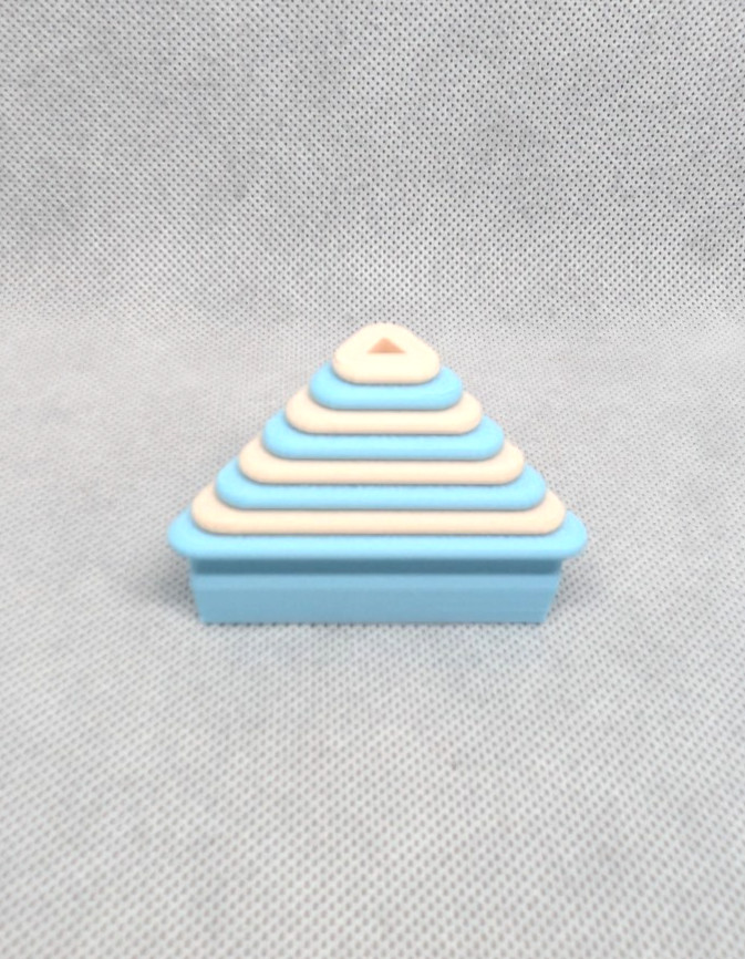 Triangle Clay Cutter Shape Set ~ Polymer Crafting Tool ~ Stackable Outline