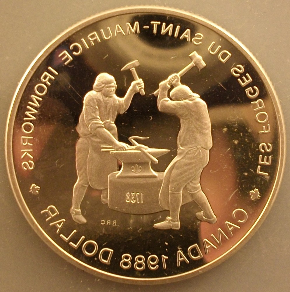 1988 CANADA .500 SILVER DOLLAR PERFECT PROOF DCAM