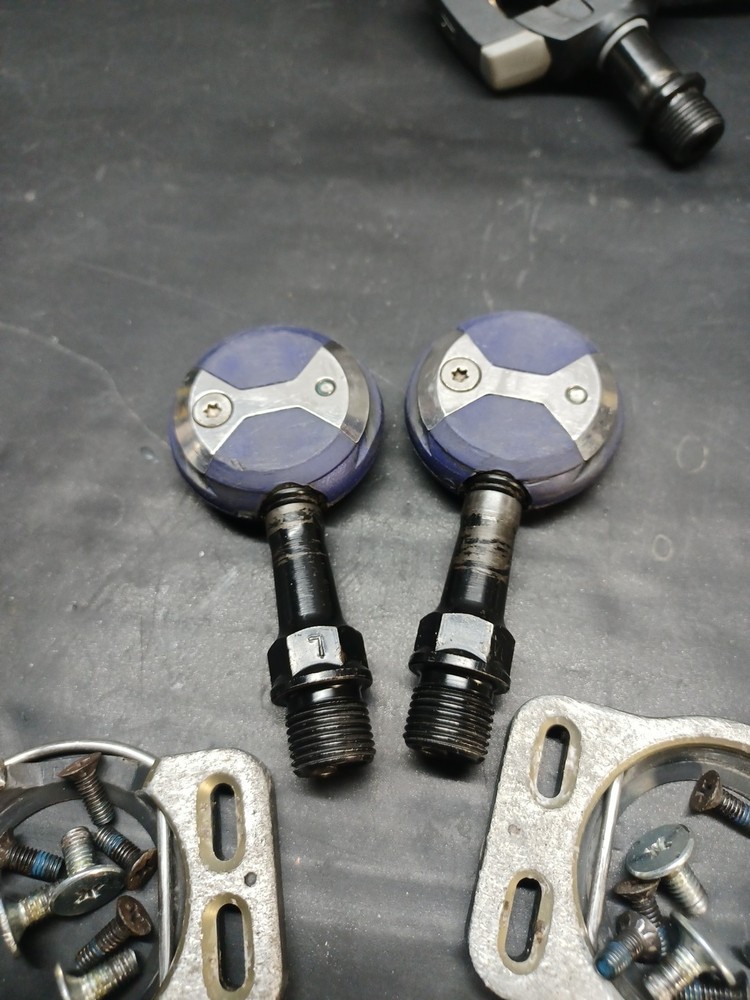 Speedplay X5 Pedals CroMoly Spindle Cleats & Hardware Clipless Vintage Zero Frog