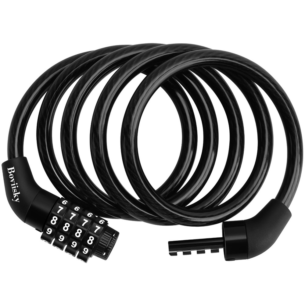 Light Bike Cable Lock Combination,4 Digit,4ft Long Resettable Combination Hig...