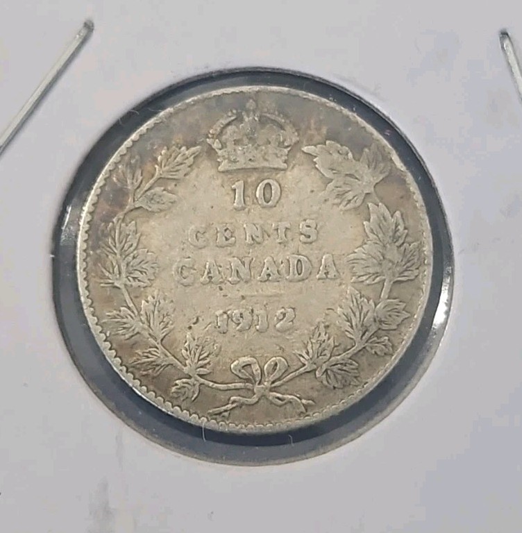 1912 Canada 10 Cents Silver (KM.#23)
