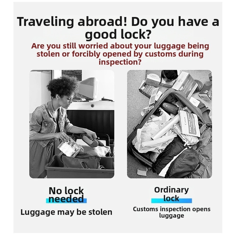 FOR TSA Approved Travel Lock with Combination Lock ABS Lightweight Design