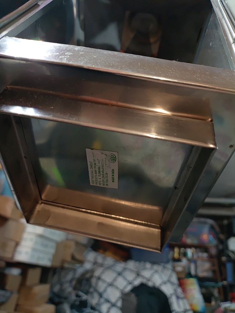 Square Stainless Steel Lantern Patio Tabletop Decor