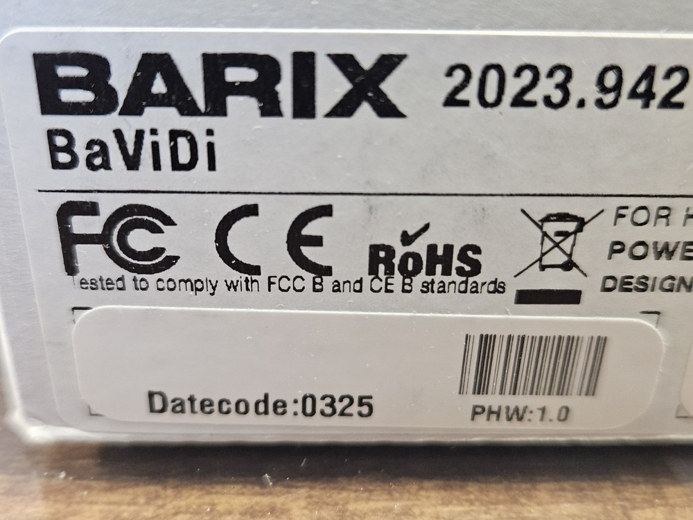 Barix BaViDi Video Display Controller Device Hdmi MPV500 Exstreamer Broadcasting