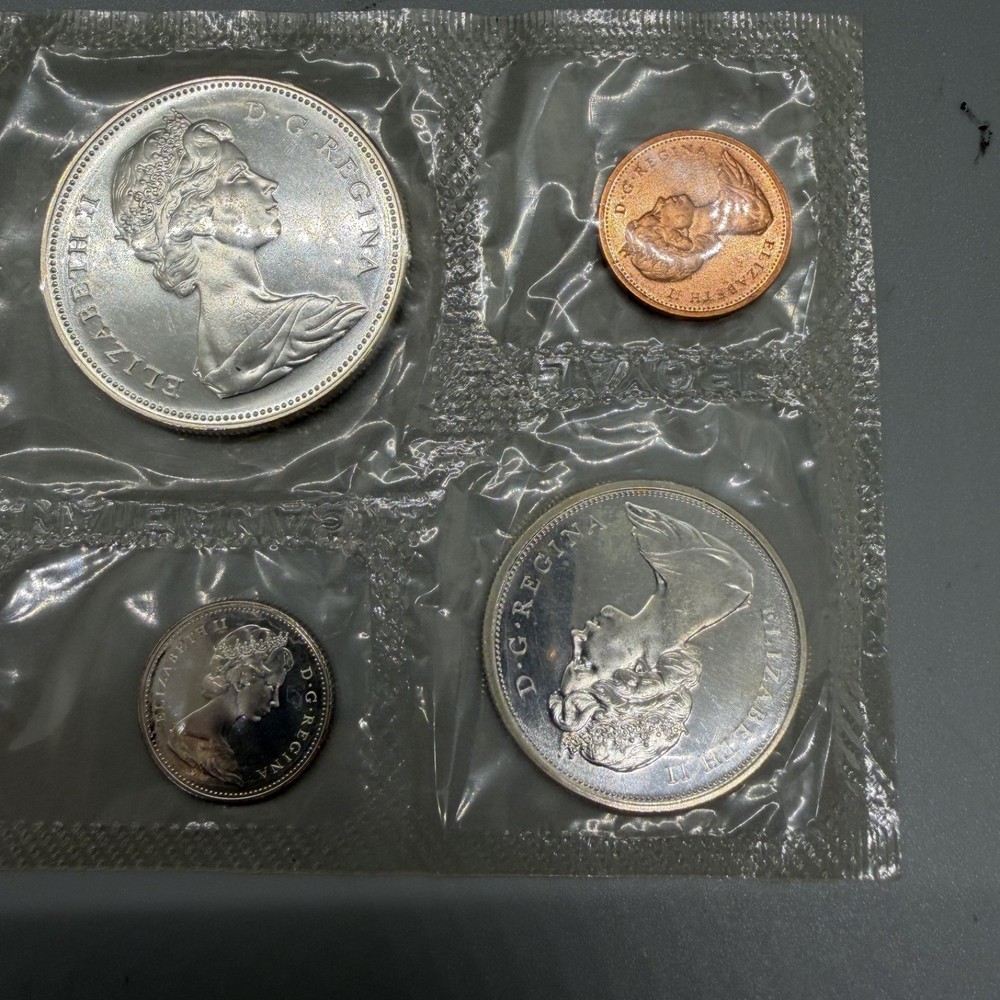 1965 & 1966 CANADA SILVER Mint Sets (Proof like) - 1.1oz. SILVER Each