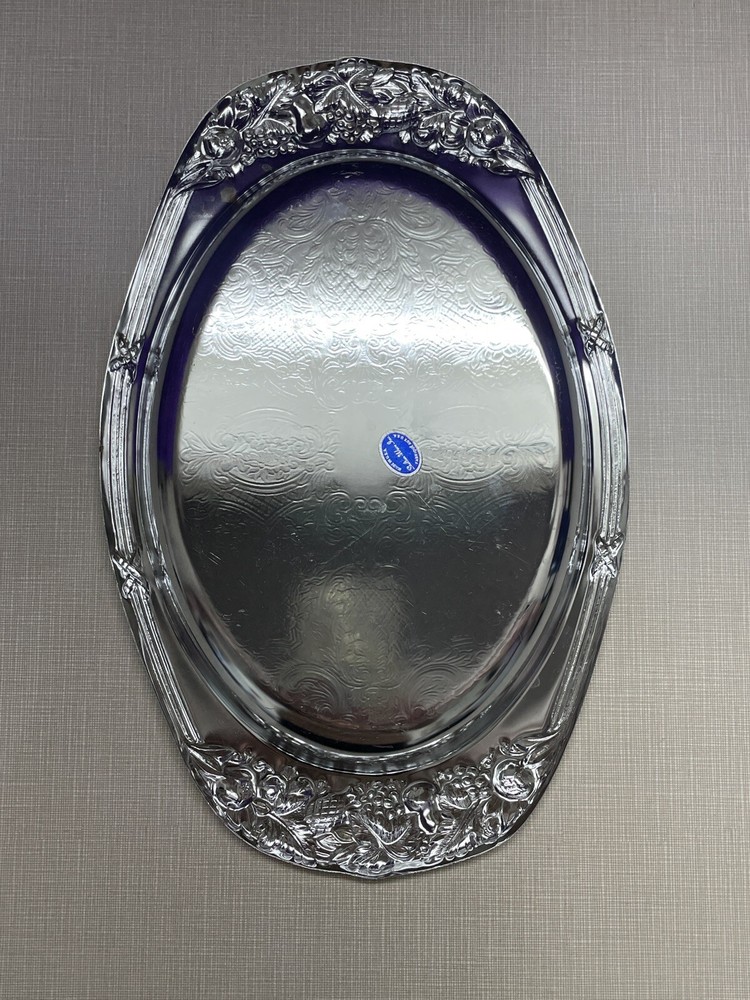Vintage SHELTON WARE NYC, Embossed Oval Serving Tray