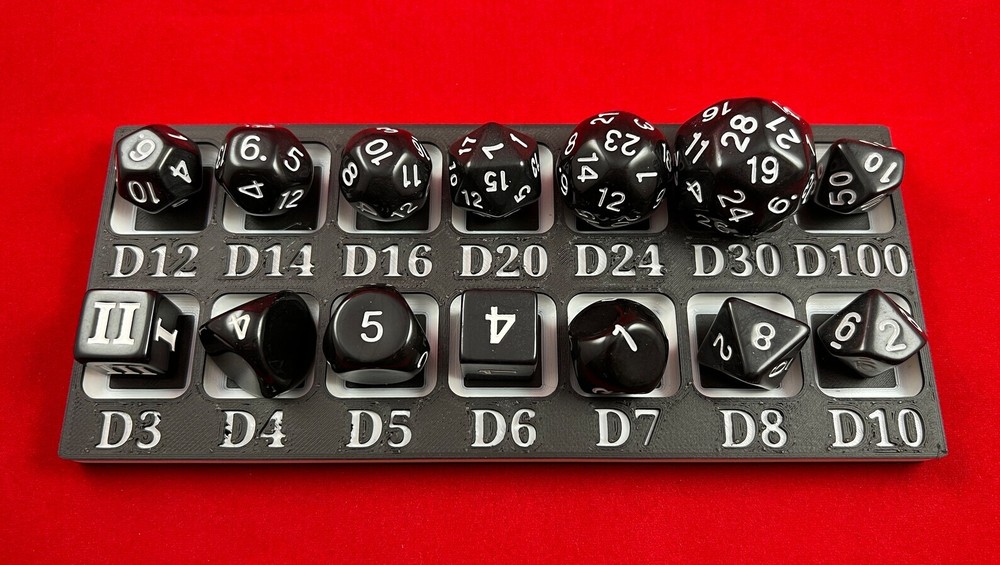 Dice Tray compatible with Dungeon Crawl Classics - DCC (Weird dice)