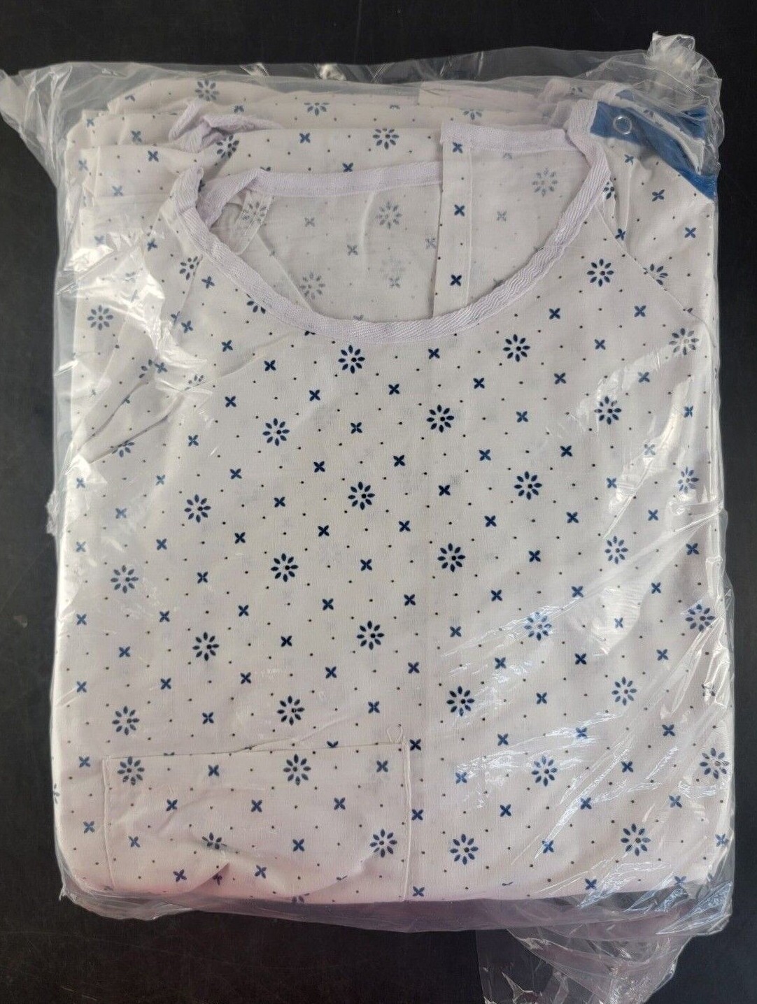 1 DZ or 5 DZ Patient Hospital IV Gown Telemetry Pocket 50” Length 68” Sweep