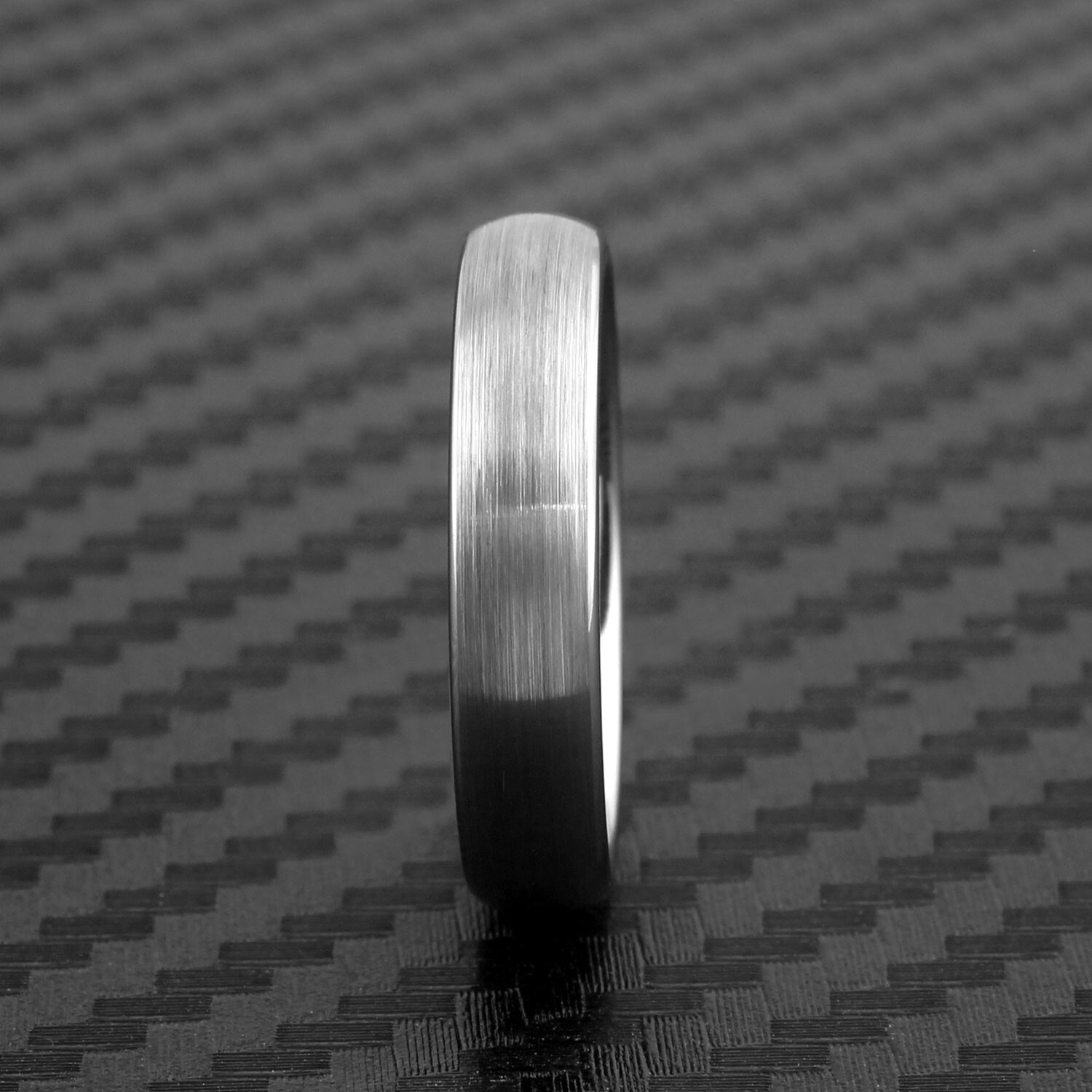 4/6/8mm Classy & Gorgeous Brushed Silver Tungsten Plain Wedding Band Ring