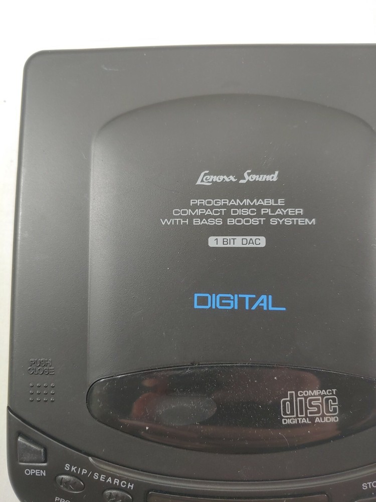 Lenoxx Sound CD-51 Programmable Compact Disc Player w Bass Boost, 1 Bit DAC