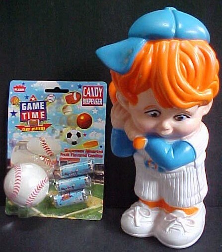 Baseball Player Coin Bank +  Baseball Candy Container