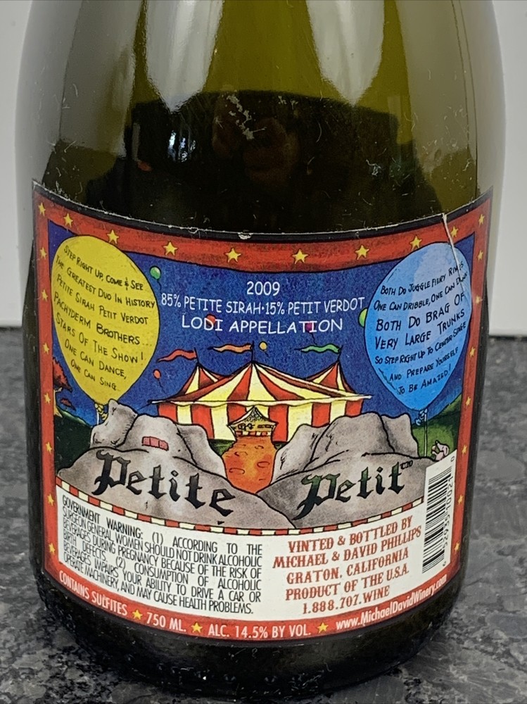 Petite Petit Elephants Empty Wine Bottle by Michael David Wine Co