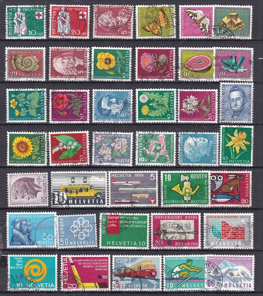 SWITZERLAND^^^1946-64    LARGE    SEMIS POSTALS   issues @  xrum 2011sw111