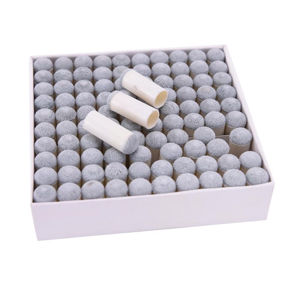 100pcs 9/10mm  on Table Pool Snooker Billiard Cue Stick Tips Replacement