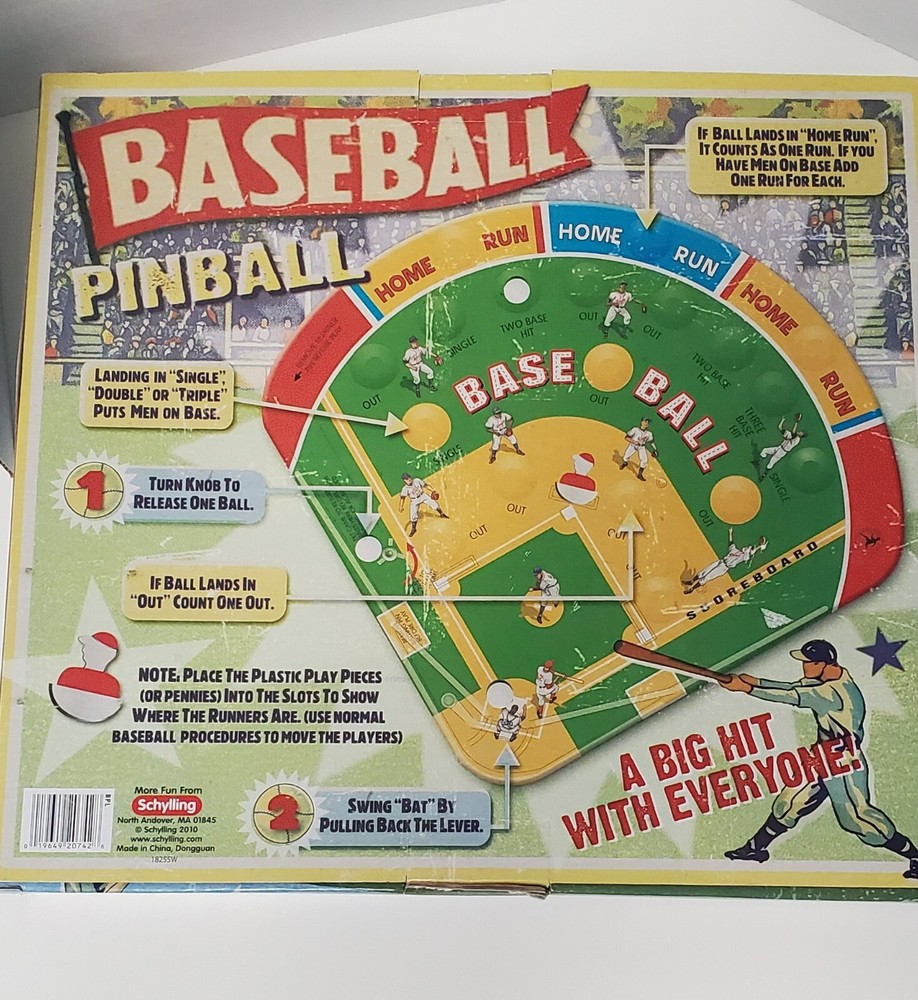 2010 Schylling Baseball pinball game