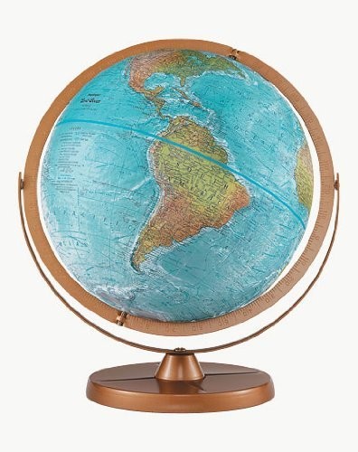 Replogle Atlantis Desktop Globe, Blue 12"
