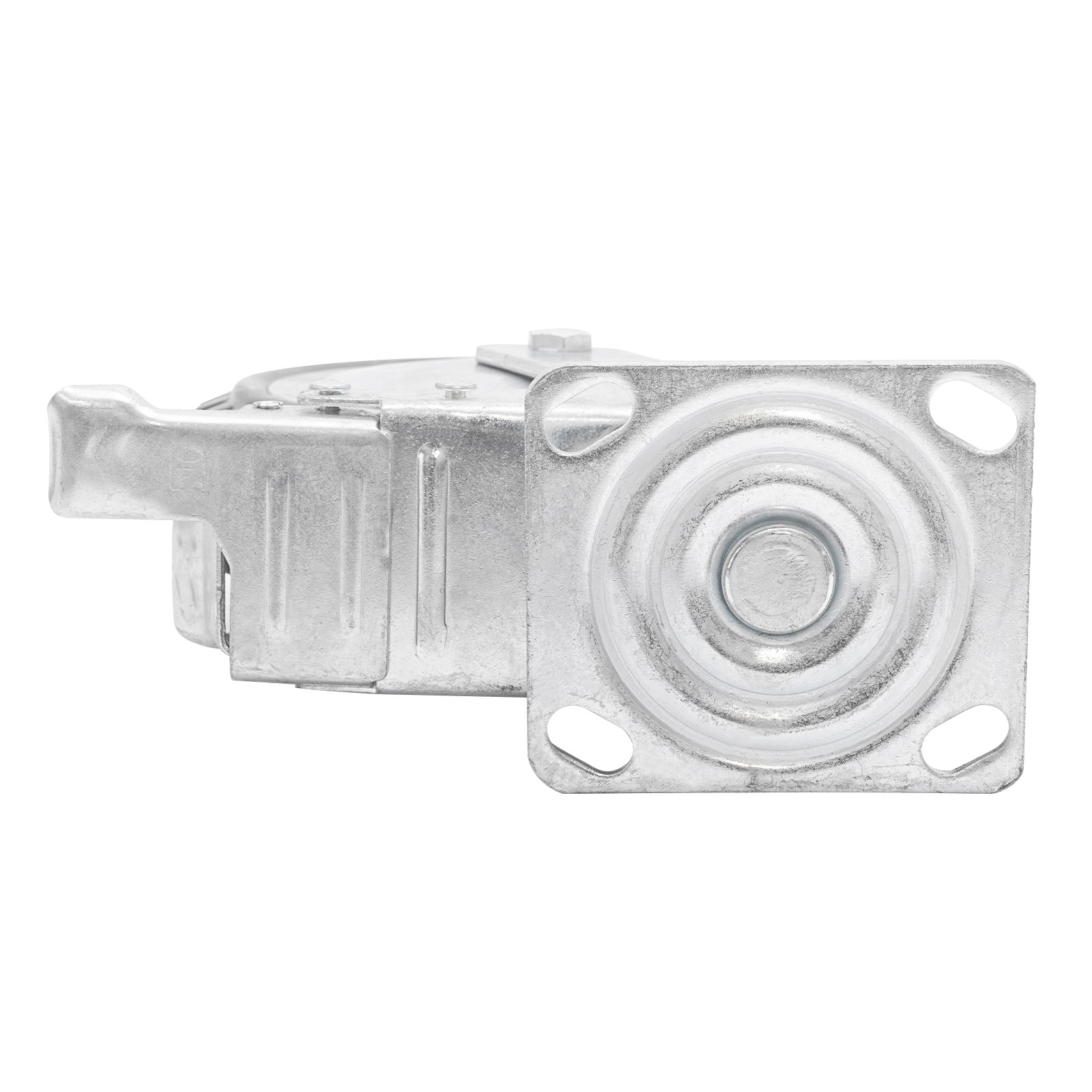 4PCs 8 inch Dustproof Handling Wheels Fixed+Brake Heavy Duty Solid Caster Wheels