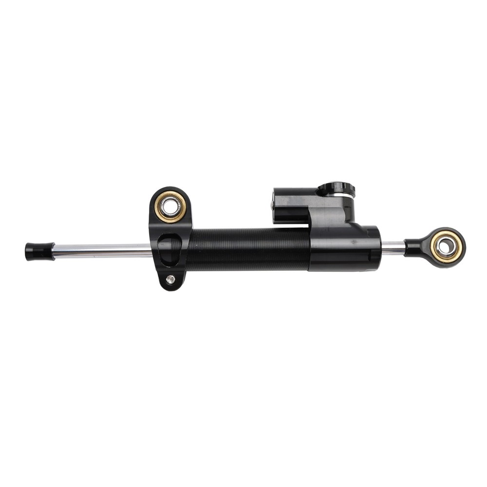 Universal Motorcycle CNC Adjustable Steering Damper Stabilizer Top Black