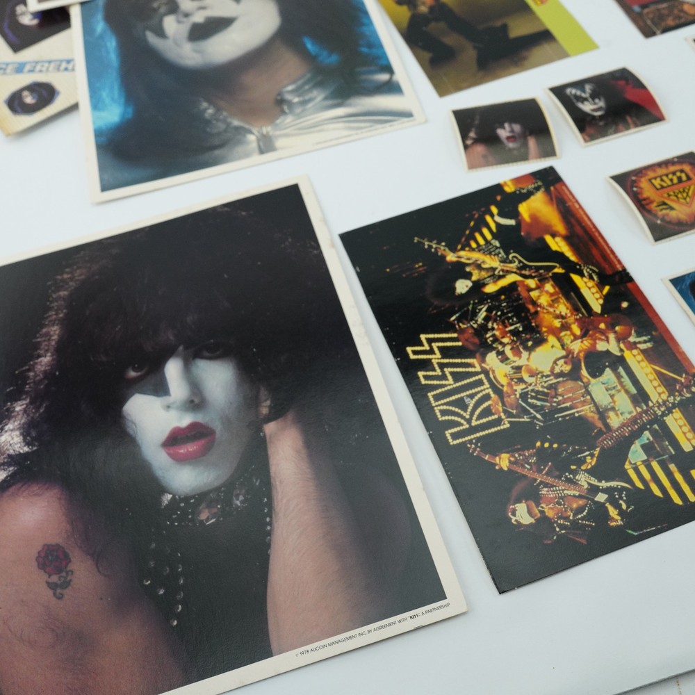 24 pieces Vintage Original 1970s KISS Army Membership Kit Photos Decal sticker