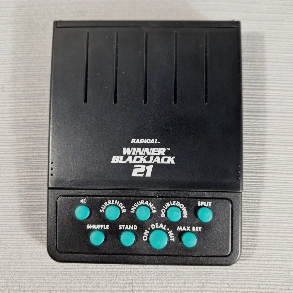 Radical Winner Blackjack #1750 Electronic Handheld Game 1994 Tested Working