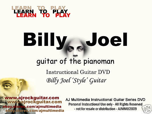 Custom Guitar Lessons, Learn Billy Joel (guitar) - DVD Video