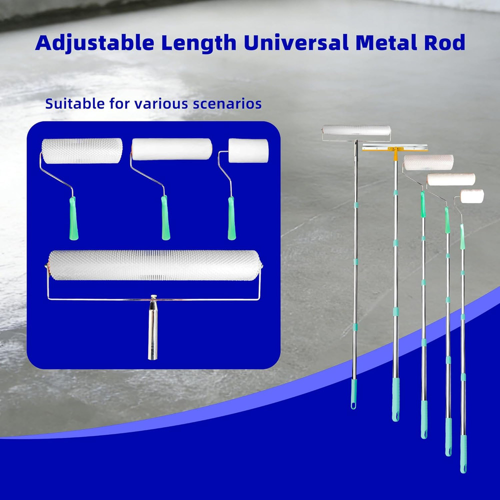 Spiked Roller for Self Leveling, Epoxy Roller Kit with Spiked Roller with Splash