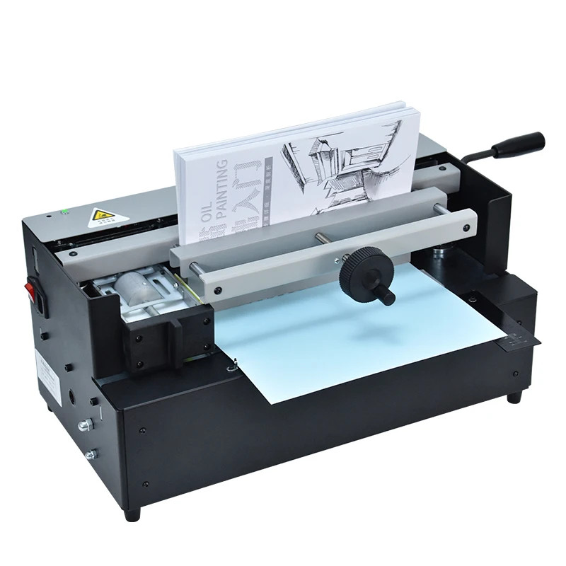 Glue Binder Book Hardcover Desktop Automatic Hot Melt Glue Binding Machine