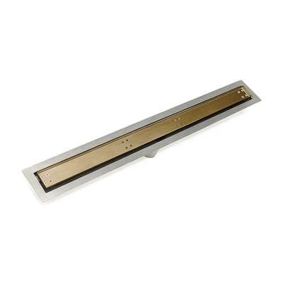 24" FF Series Complete Kit with Tile Insert Frame in Satin Bronze