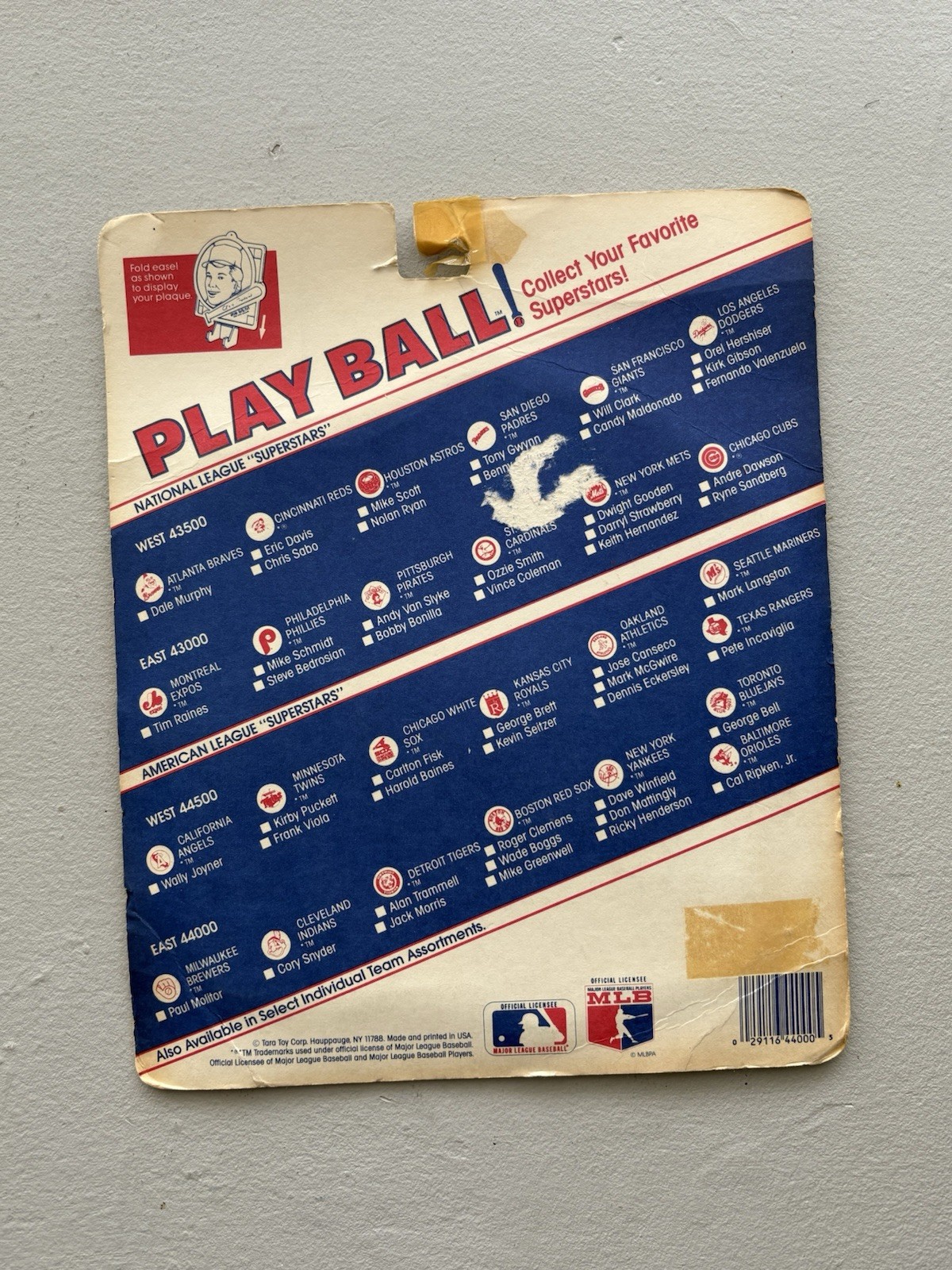 1989 Play Ball | Rickey Henderson Superstar Collectible Plaque | NY Yankees