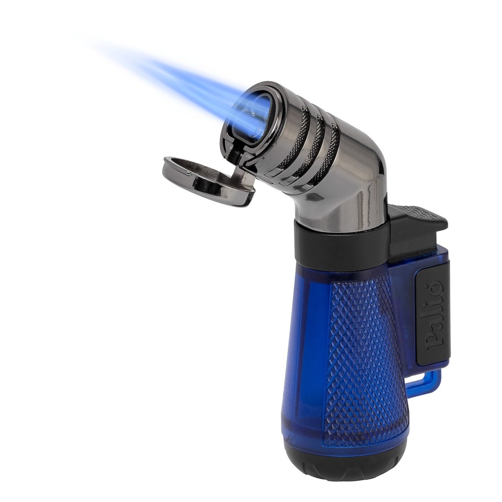 Palio Squadra Angled Triple-jet Flame Lighter, Blue