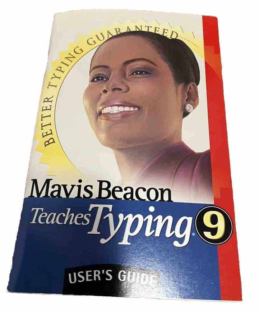 1998 Mavis Beacon Teaches Typing 9 Macintosh CD Mindscape CIB with User Guide