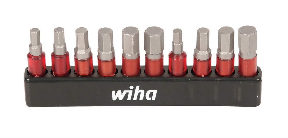 Wiha 76876 10 Piece MaxxTor Impact Insert Hex Bit Set