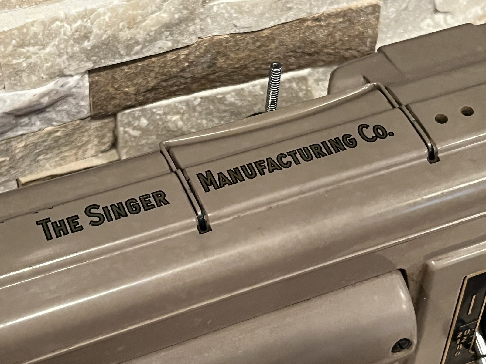 Vintage Heavy Duty Singer 301A Sewing Machine w/ Case & Original Accessories.