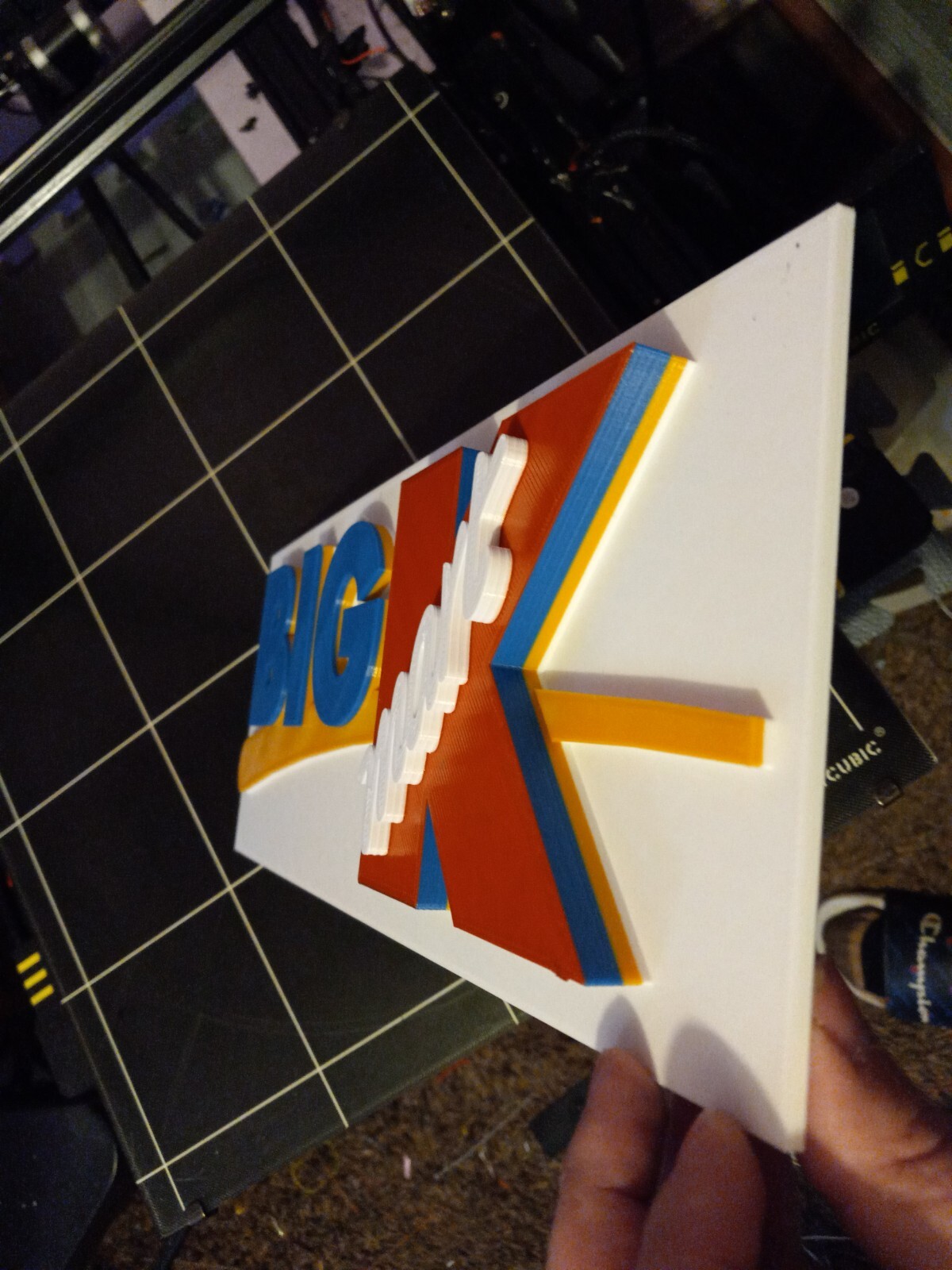 15" Vintage 3D Big K Kmart Sign, 3D printed. 3D reproduction logo 15"×6"×1"
