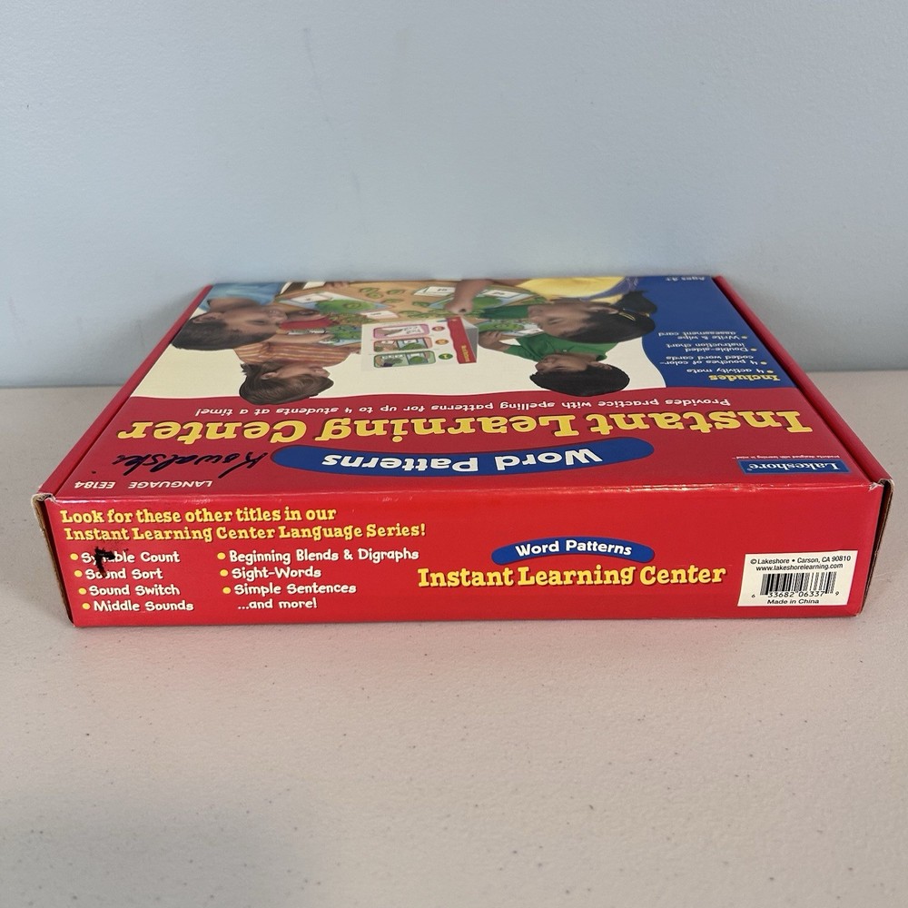 Lakeshore Word Patterns Instant Learning Center Educational Homeschool Beginner