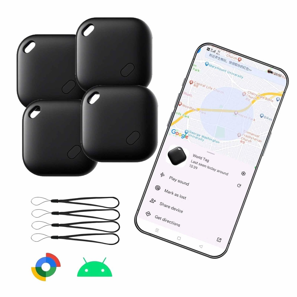 Air Tags-4 Pack Android,Air Tag for Android,Google Certified Android Tracker Tag
