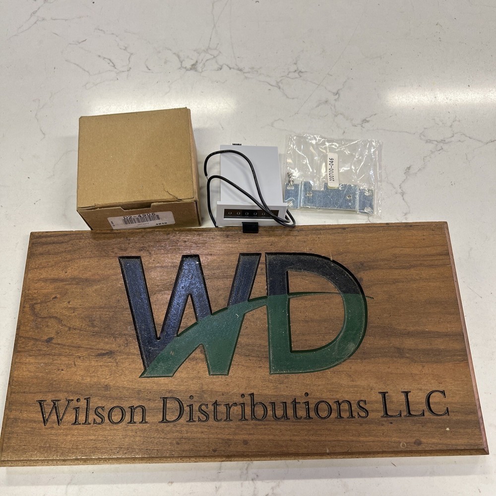 New Redington Counters D2-4906 Panel Mount Electromechanical Totalizer Counter