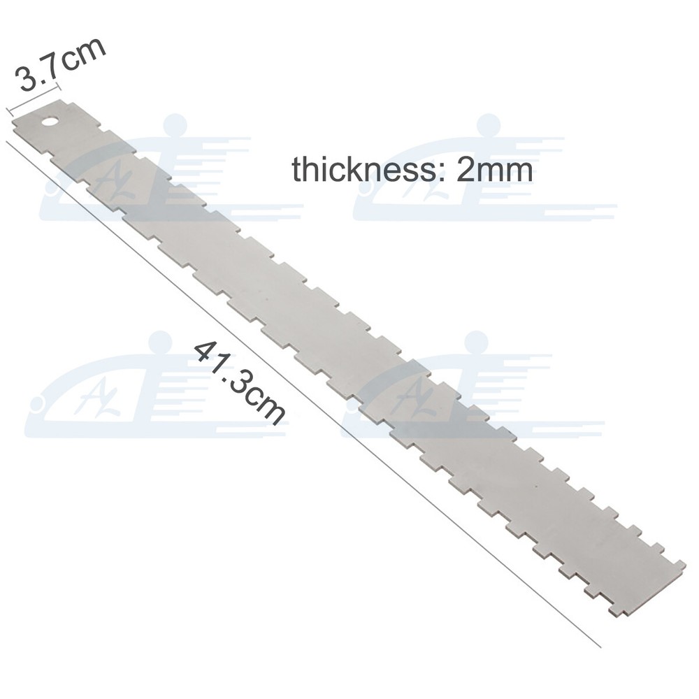 Guitar Neck Notched Straight Edge Understring Radius Gauge String Action Ruler