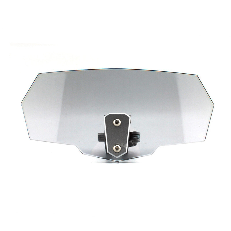 Universal Motorcycle Windscreen Windshield Extension Grey Adjustable