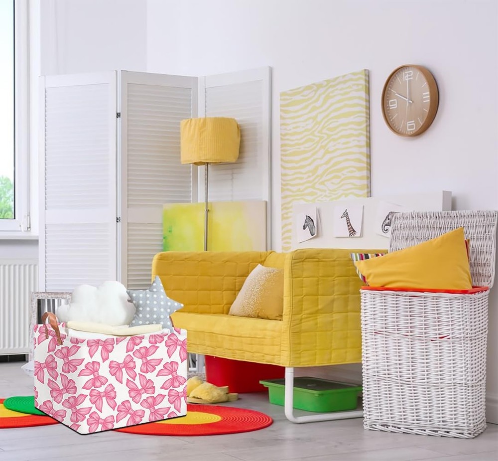 NTAOHAMPER Rectangular Storage Baskets，Gift Basket,Book Box,Room Decor(Big Bo...